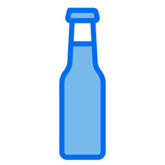 Bottle blue line icon