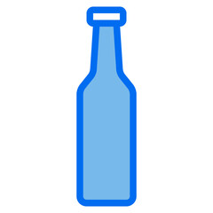 Bottle blue line icon
