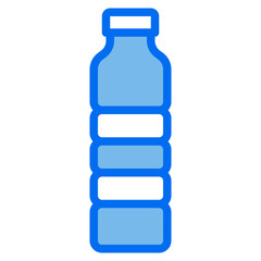 Fototapeta premium Bottle blue line icon