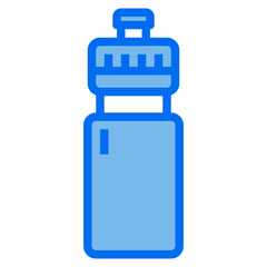 Obraz premium container blue line icon