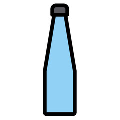 Bottle line icon