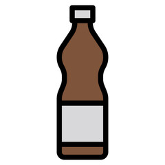 Bottle line icon