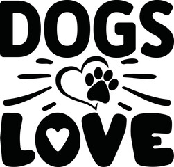 Dogs Love Svg