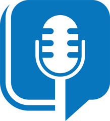 Music and news broadcast logo icon for technology company and others