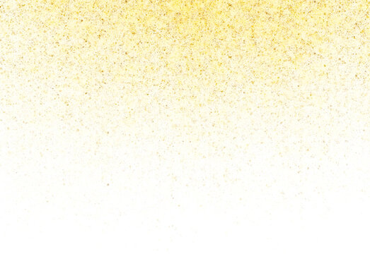 abstract gold dust on transparent background