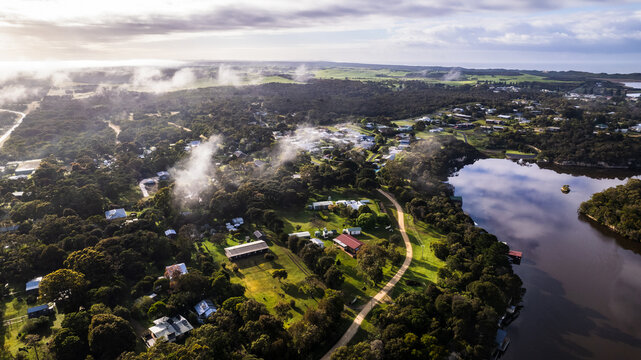 Drone Photo of Glenelg River in Victoria