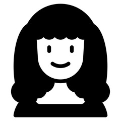 woman glyph icon
