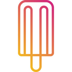 popsicle gradient icon