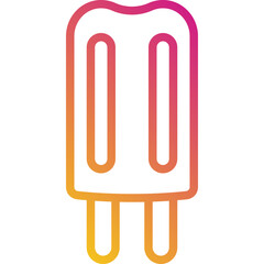 popsicle gradient icon