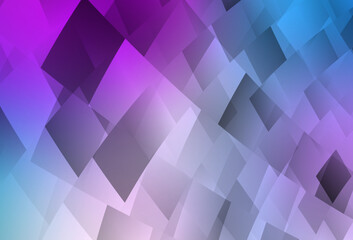 Light Pink, Blue vector backdrop with rhombus.