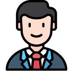 business man line icon