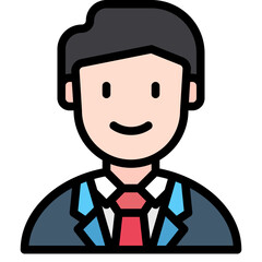 business man line icon