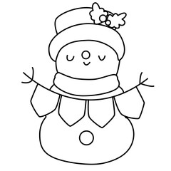 snowman outline