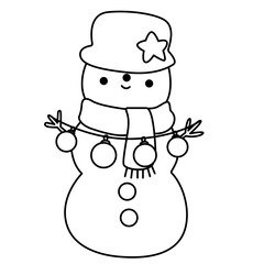 snowman outline