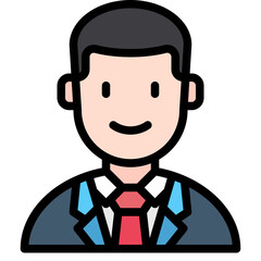 business man line icon