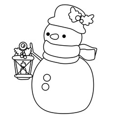 snowman outline