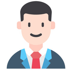 business man flat icon
