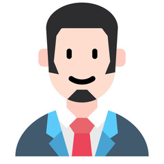 business man flat icon