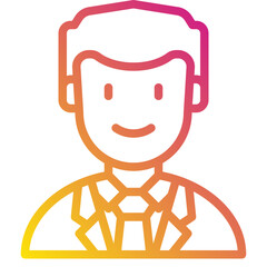 business man gradient icon