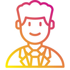 business man gradient icon
