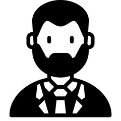 business man glyph icon