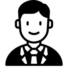 business man glyph icon