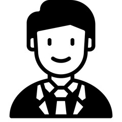 business man glyph icon
