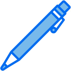pen blue line icon