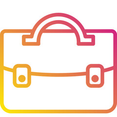 school bag gradient icon