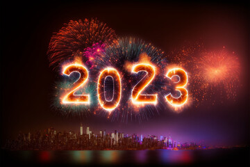 all, gestirn, nacht, licht, jahre, neu, urlaub, neujahr, weihnachten, 2023, feuerwerk, feuer, licht, nacht, feier, stadt, himmel, abbildung, explosion, bunt, bauwerk