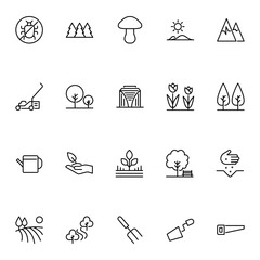 outline icon for nature