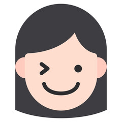 cheerful flat icon