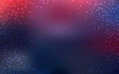 Dark Pink, Blue vector layout with cosmic stars.