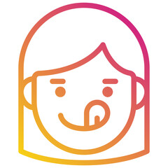 delicious gradient icon