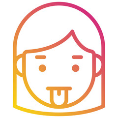 naughty gradient icon