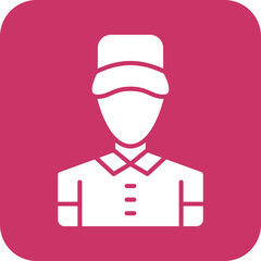 Obraz premium Delivery Man Icon Style