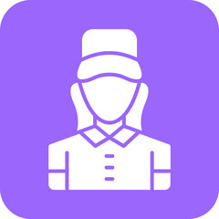 Delivery Women Icon Style