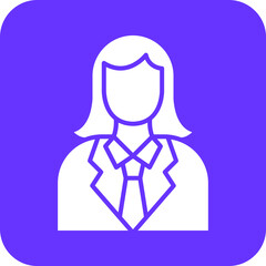 Lady Lawyer Icon Style