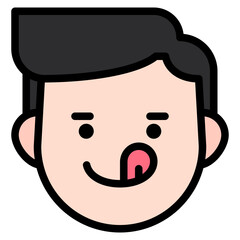 delicious line icon