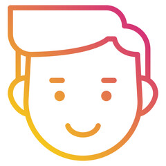 smile gradient icon