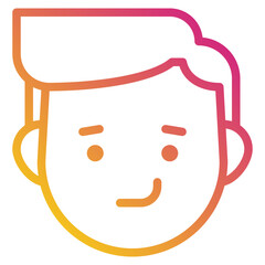 smile gradient icon