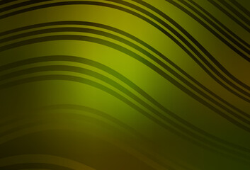 Dark Green vector backdrop with wry lines.