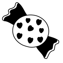 Obraz premium candy glyph icon