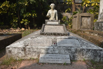 Fototapeta premium Very Old Tombs of South Park Street Cemetery in Kolkata, India.