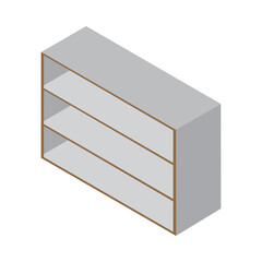 Isometric Rack Cabinet Composition