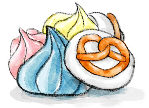 Meringue cookies