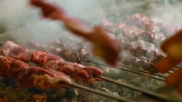 Meats cooked in wood fire, Ocakbaşı