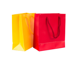 Two shopping bags, red and yellow - 556908585