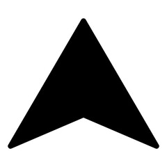 up arrow glyph icon