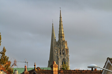 clocher de la cathédrale de Chartres en Fr